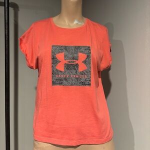 Under Armour Women's Bright Coral Logo Tee